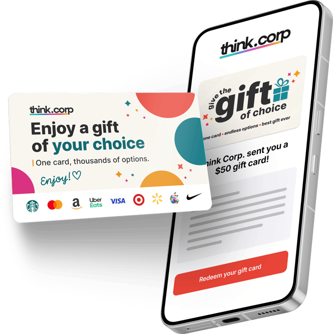 Phone showing MediaTree digital and physical reward delivery options